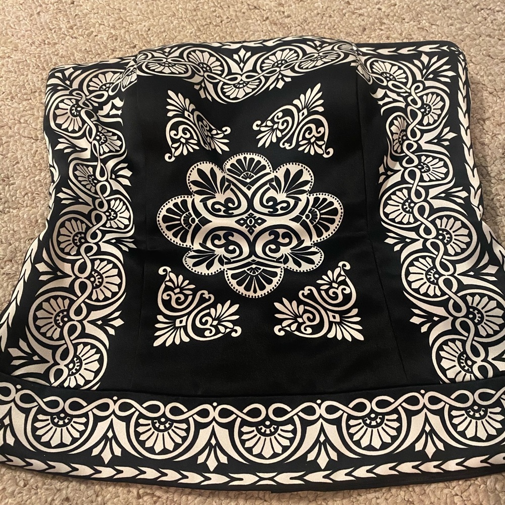 White Black Market strapless corset top